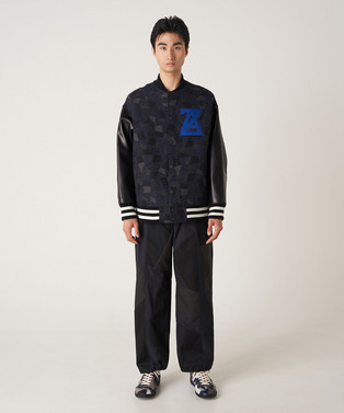 PATCHWORK JACQUARD STADIUM JUMPER 詳細画像