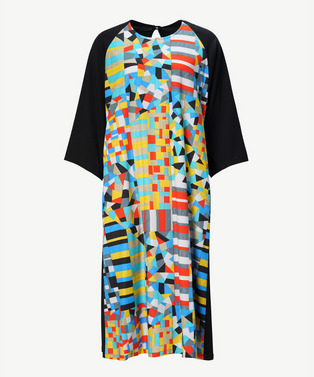 PATCHWORK PRINT BROAD ONE PICE
