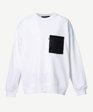 PATCHWORK POCKET SWEAT PULLOVER