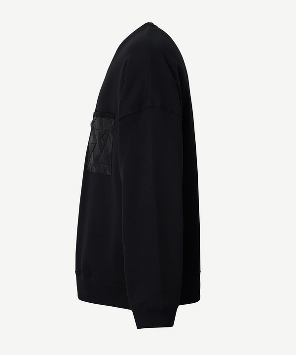 PATCHWORK POCKET SWEAT PULLOVER 詳細画像 BLACK 2