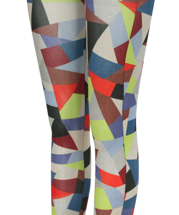 PATCHWORK PRINT TIGHTS 詳細画像 COLORFUL 2