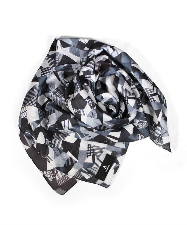 PATCHWORK PRINT SCARF 詳細画像 MONOCHROME 3