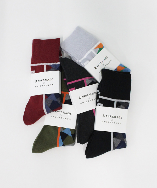 ANREALAGE × CHICSTOCKS SOCKS 詳細画像 CHACOAL GRAY 5