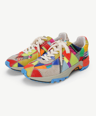 RECOUTURE X ANREALAGE PATCHWORK GERMAN TRAINER