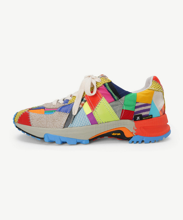RECOUTURE X ANREALAGE PATCHWORK GERMAN TRAINER 詳細画像 COLORFUL 2