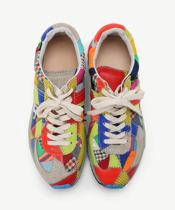 RECOUTURE X ANREALAGE PATCHWORK GERMAN TRAINER 詳細画像 COLORFUL 6