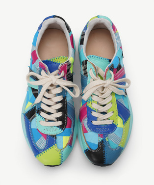 RECOUTURE X ANREALAGE PATCHWORK GERMAN TRAINER 詳細画像