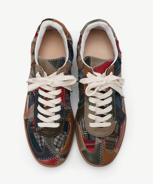RECOUTURE X ANREALAGE PATCHWORK GERMAN TRAINER 詳細画像