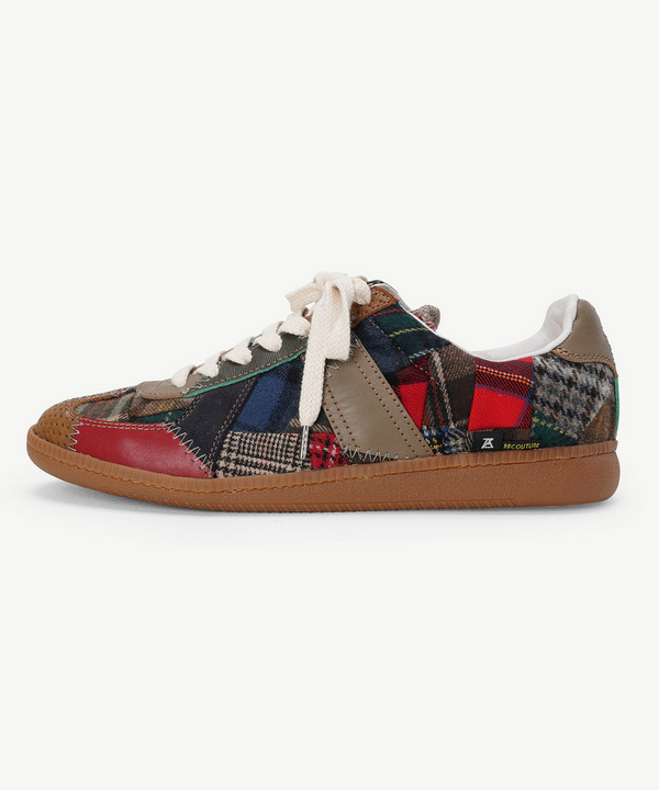 RECOUTURE X ANREALAGE PATCHWORK GERMAN TRAINER 詳細画像 BROWN 2