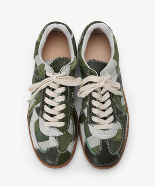RECOUTURE X ANREALAGE PATCHWORK GERMAN TRAINER 詳細画像