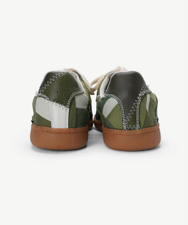 RECOUTURE X ANREALAGE PATCHWORK GERMAN TRAINER 詳細画像 KHAKI 5