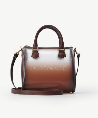 GRADATION PRINT EMBOSS PVC MINI BAG