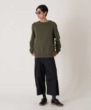 PATCHWORK SLEEVE POCKET SWEATSHIRT 詳細画像