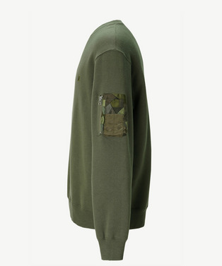 PATCHWORK SLEEVE POCKET SWEATSHIRT 詳細画像