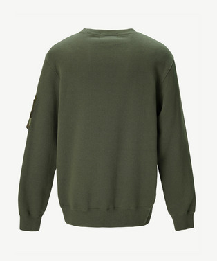 PATCHWORK SLEEVE POCKET SWEATSHIRT 詳細画像
