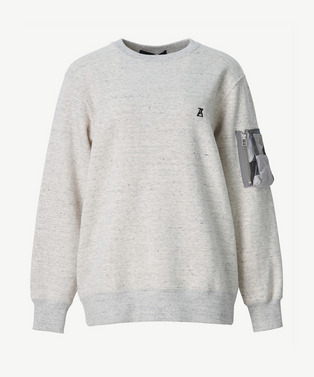 PATCHWORK SLEEVE POCKET SWEATSHIRT 詳細画像
