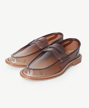 GRADATION PRINT EMBOSS PVC LOAFER