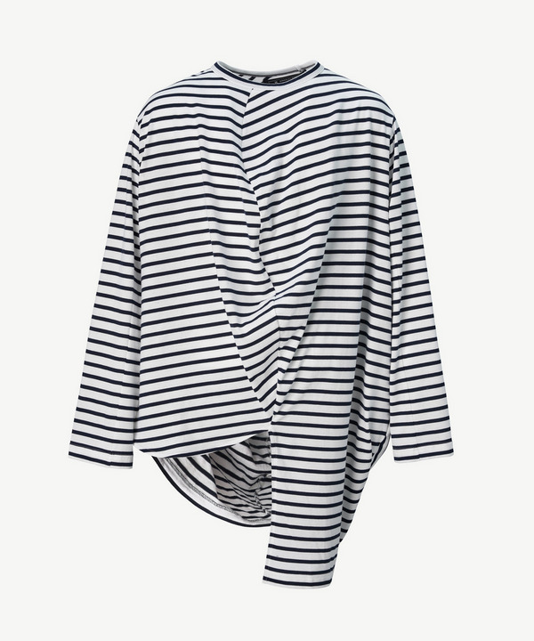 BALL BORDER JERSEY TOP 詳細画像 WHITE×NAVY 1