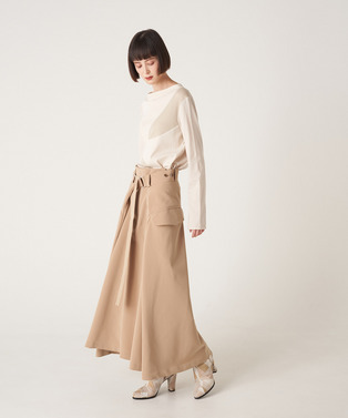 WRAP FLARE SKIRT 詳細画像