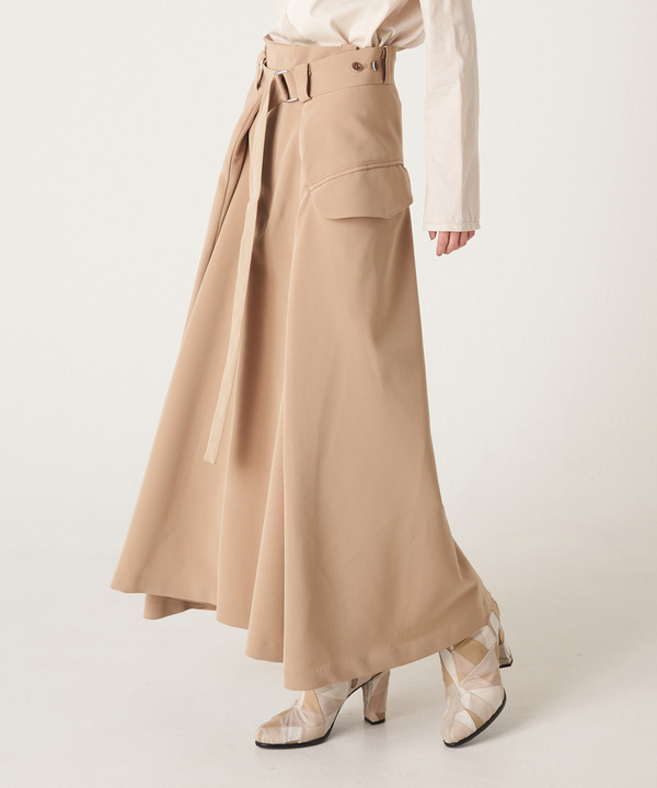 WRAP FLARE SKIRT 詳細画像 BEIGE 1