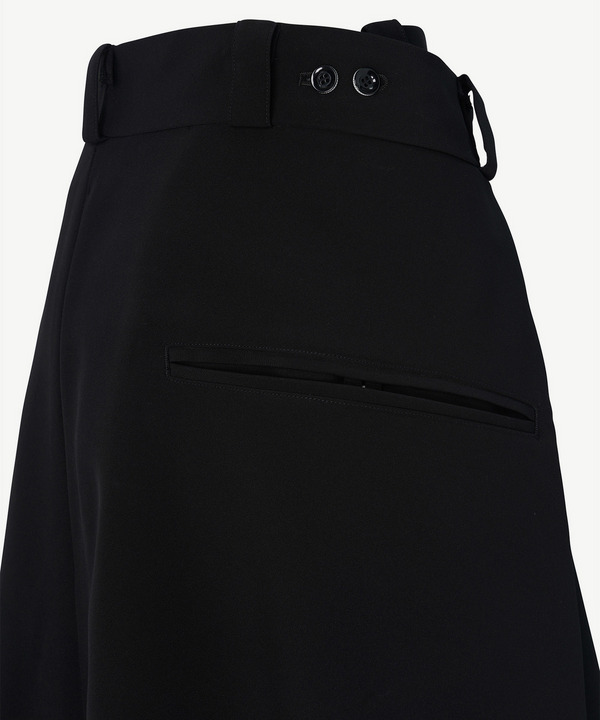 WRAP FLARE SKIRT 詳細画像 BLACK 5