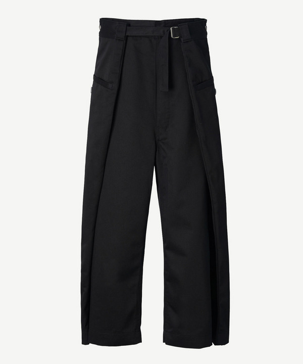 WRAP CHINO PANTS 詳細画像 BLACK 2