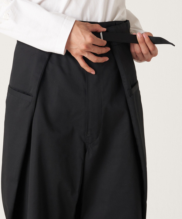 WRAP CHINO PANTS 詳細画像 BLACK 7