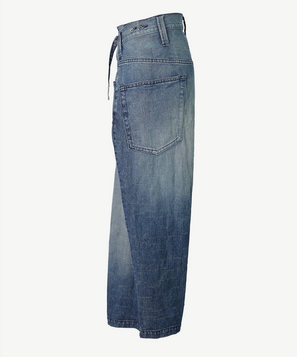 WRAP AZ  WASH DENIM PANTS 詳細画像 LIGHT INDIGO 2