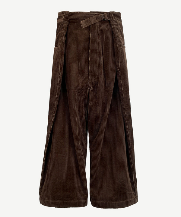 WRAP CORDUROY PANTS 詳細画像 BROWN 1