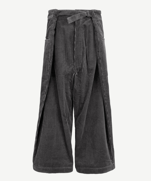 WRAP CORDUROY PANTS 詳細画像 BLACK 6