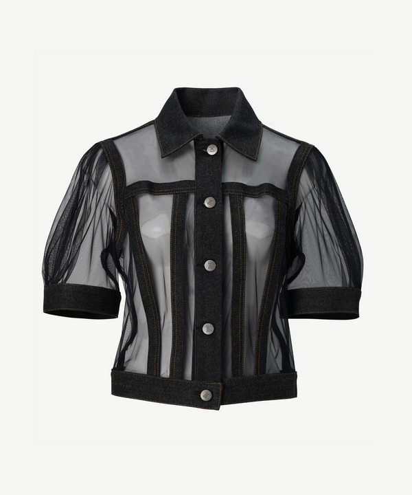 INVISIBLE DENIM JACKET 詳細画像 BLACK 1