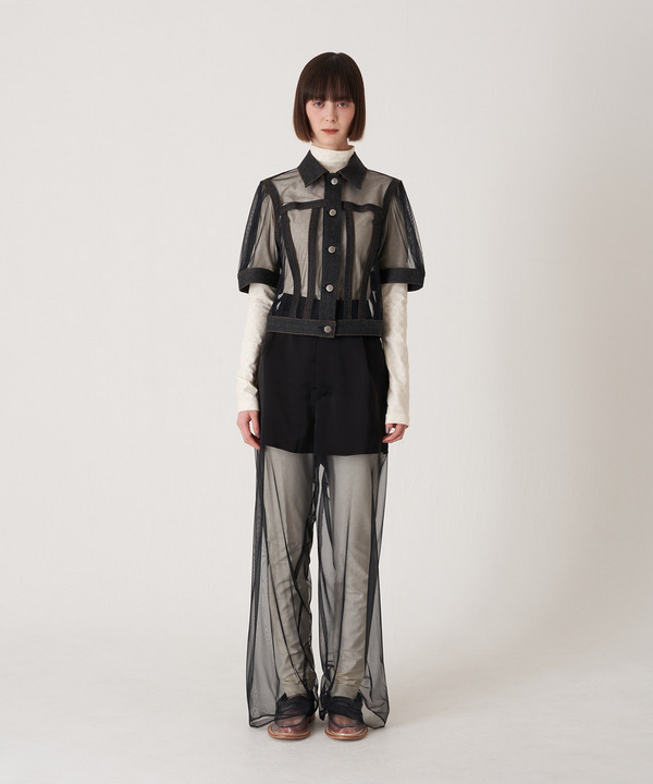 INVISIBLE DENIM JACKET 詳細画像 BLACK 4