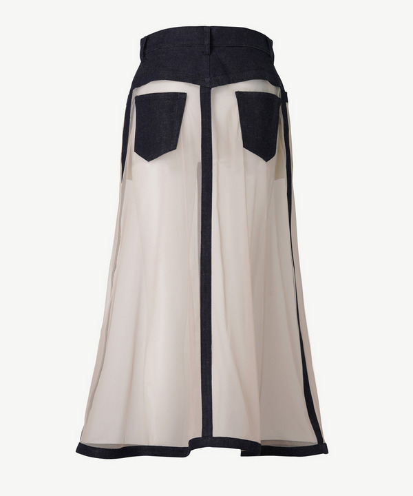 INVISIBLE DENIM SKIRT 詳細画像 BLACK 4