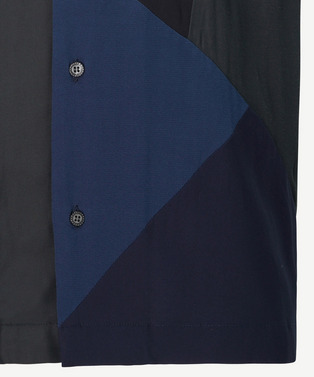 PANEL PATCHWORK RAYON SHIRT 詳細画像