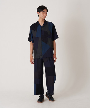 PANEL PATCHWORK RAYON SHIRT 詳細画像