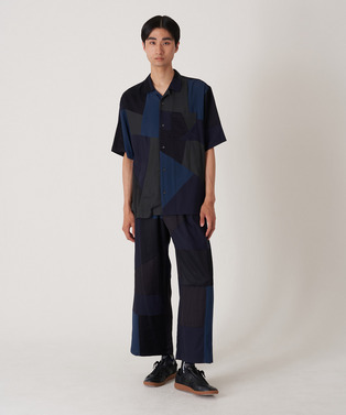 PANEL PATCHWORK RAYON SHIRT 詳細画像