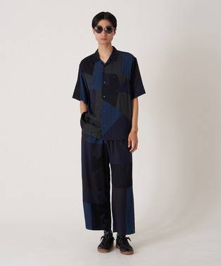 PANEL PATCHWORK RAYON SHIRT 詳細画像