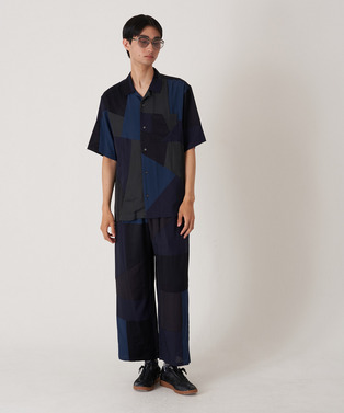 PANEL PATCHWORK RAYON SHIRT 詳細画像
