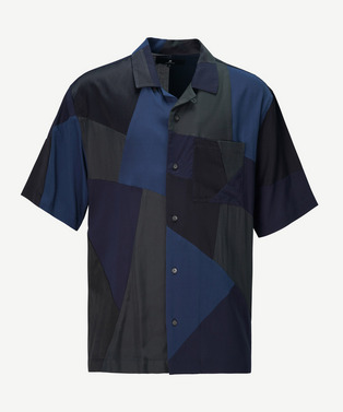 PANEL PATCHWORK RAYON SHIRT 詳細画像