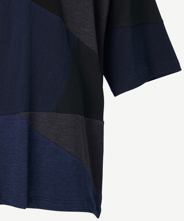 PANEL PATCHWORK RAYON SHIRT 詳細画像 BLACK 7