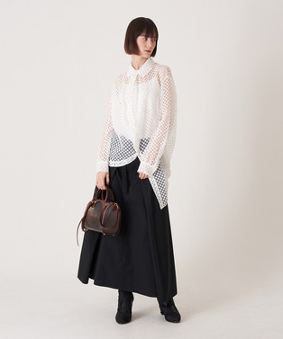 DOT ORGANDY BALL BLOUSE 詳細画像