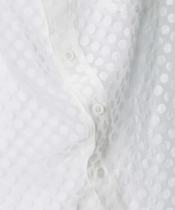 DOT ORGANDY BALL BLOUSE 詳細画像 WHITE 4