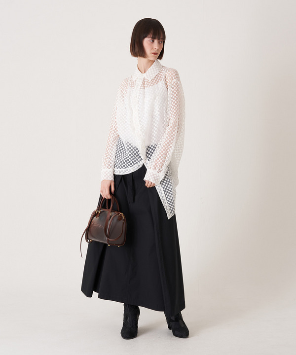 DOT ORGANDY BALL BLOUSE 詳細画像 WHITE 6