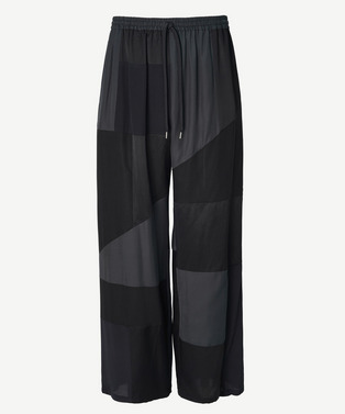 PANEL PATCHWORK RAYON PANTS