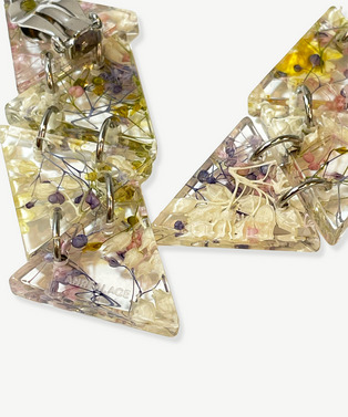 FLOWER POLYGON EARRINGS 詳細画像