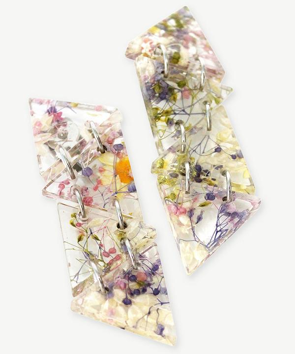 FLOWER POLYGON EARRINGS 詳細画像 COLORFUL 3