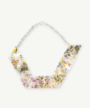 FLOWER POLYGON NECKLESS