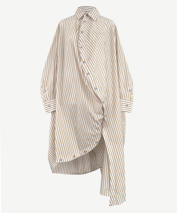 BALL SHIRT ONE PIECE(STRIPE) 詳細画像 BEIGE 1