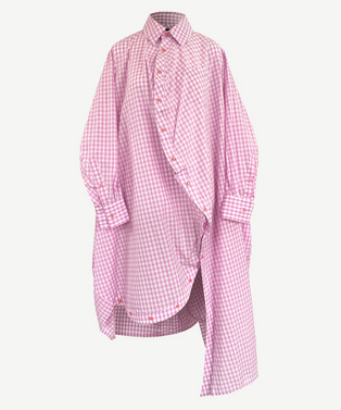 BALL SHIRT ONE PIECE(CHECK) 詳細画像