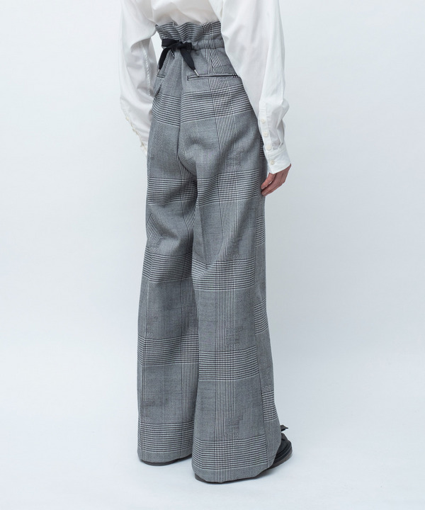 PILOT WIDE SLACKS RANDAM GLEN CHECK 詳細画像 GRAY 3